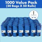 GORILLA SUPPLY 1000 Count Dog Poop Bags with Dispenser
