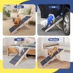iPetba Adjustable Dog Ramp - Joint Support for Small Dogs