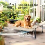 Veehoo Elevated Dog Bed with Headboard and Cooling