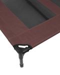 BIRDROCK HOME Elevated Dog Cot in Brown