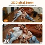 2K Indoor Pet Camera with Night Vision & Audio