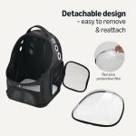 Amazon Basics Collapsible Pet Carrier Backpack, Black