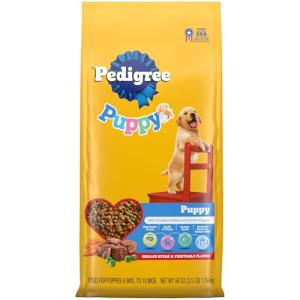 Pedigree Grilled Steak Puppy Dry Dog Food, 3.5 lb
