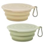 2-Pack Portable Collapsible Dog Bowls, 12oz