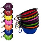 STKBES 10 Pack Portable Collapsible Dog Bowls