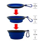 STKBES 10 Pack Portable Collapsible Dog Bowls