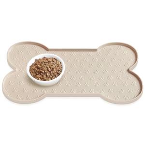 Anti-Slip Silicone Dog Food Mat with Raised Edge