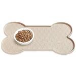 Anti-Slip Silicone Dog Food Mat with Raised Edge