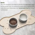 Anti-Slip Silicone Dog Food Mat with Raised Edge