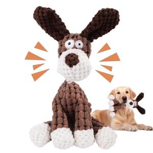 Indestructible Plush Dog Toy for Aggressive Chewers
