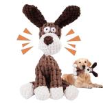 Indestructible Plush Dog Toy for Aggressive Chewers