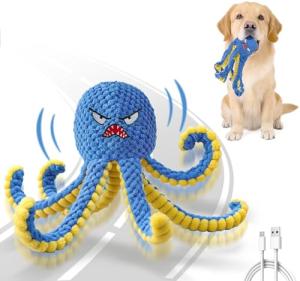 Interactive Octopus Dog Toy – Jumping and Squeaky