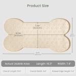 Anti-Slip Silicone Dog Food Mat with Raised Edge