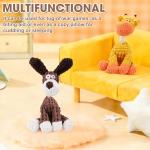 Indestructible Plush Dog Toy for Aggressive Chewers