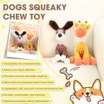 Indestructible Plush Dog Toy for Aggressive Chewers