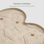 Anti-Slip Silicone Dog Food Mat with Raised Edge