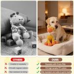 Indestructible Plush Dog Toy for Aggressive Chewers