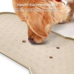 Anti-Slip Silicone Dog Food Mat with Raised Edge