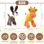 Indestructible Plush Dog Toy for Aggressive Chewers