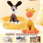 Indestructible Plush Dog Toy for Aggressive Chewers