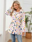 LOMON Women’s Lightweight Rain Jacket with Dog Print