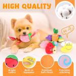LOYEE 8-Pack Squeaky Plush Dog Toys