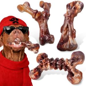Kseroo Indestructible Bacon Chew Toys for Dogs