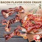 Kseroo Indestructible Bacon Chew Toys for Dogs