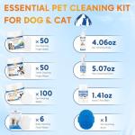 Pjordo Dog Cleaning Wipes and Grooming Kit