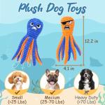 Interactive No Stuffing Dog Toys - 2 Pack