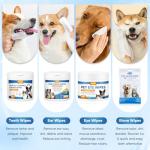 Pjordo Dog Cleaning Wipes and Grooming Kit