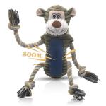 BUYPOW Squeaky Plush Dog Chew Toy - Monkey