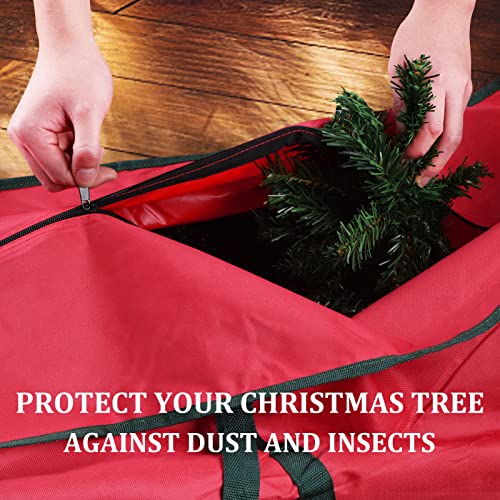 Heavy-Duty Red Christmas Tree Storage Bag