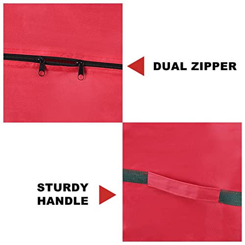 Heavy-Duty Red Christmas Tree Storage Bag