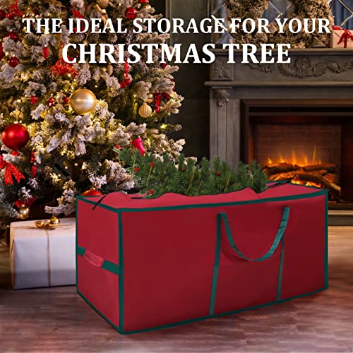 Heavy-Duty Red Christmas Tree Storage Bag