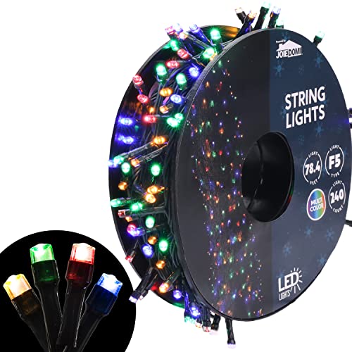 Multicolor Christmas Tree Lights, 240 LED - 78.4 FT
