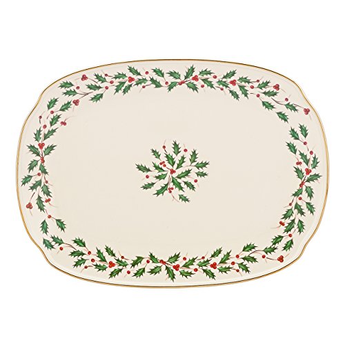 Lenox Holiday Rectangular Serving Platter, 15 Inches