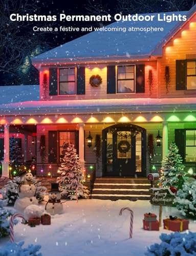 Smart RGBIC Outdoor Lights for Holiday Fun