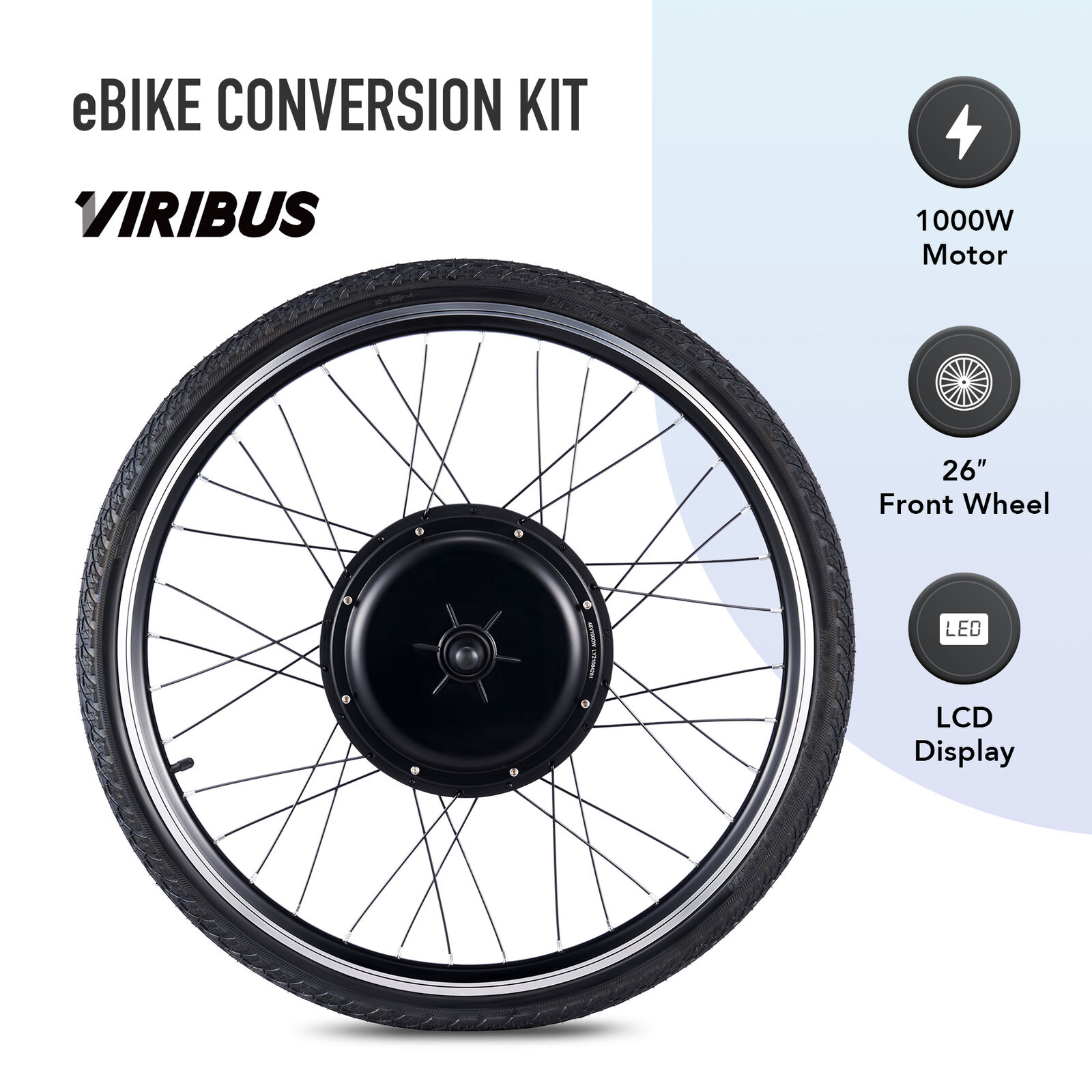 VIRIBUS 1000W eBike Conversion Kit for 26" Wheel