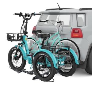 Heavy-Duty Hitch Bike Rack for E-Bikes & Trikes