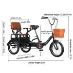 Outroad Folding Adult Tricycle with Cargo Basket