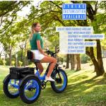 1500W Peak Electric Trike - Foldable 3-Wheel E-Bike