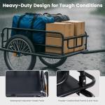 MOONCOOL Heavy-Duty Bike Cargo Trailer, 176 lbs Capacity