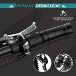 MOPHOTO 7-Speed Adult Mountain Tricycle with Basket