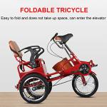 Outroad Folding Adult Tricycle with Cargo Basket