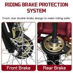 MOOITZ Adult Tricycle with Front Basket, Red