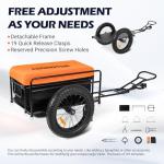 ADDMOTOR Trike Cargo Trailer with Waterproof Bag