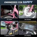 MOONCOOL Electric Tricycle for Adults with Removable Battery