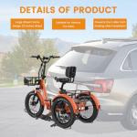 LILYPELLE Heavy-Duty Hitch-Mount Trike Rack