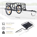 MOONCOOL Foldable Bike Cargo Trailer - 176 lbs Capacity